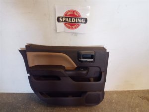 2015-2019 GMC Sierra 2500 HD Brown Door Interior Trim Panel - Rear, Left (Driver) (Used OEM)