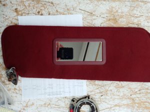 1988-1998 GMC C1500 Red Sun Visor - Right (Passenger) (Used OEM)