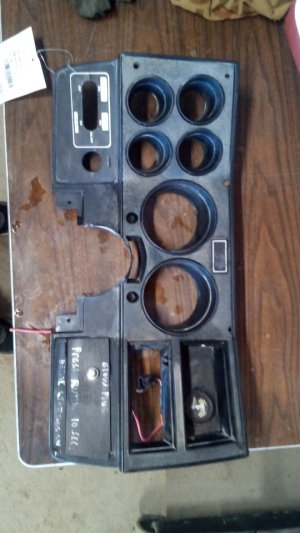 1981-1983 GMC Jimmy Black Instrument Panel Bezel (Used OEM)