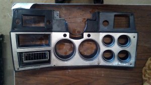 1975-1977 GMC Jimmy Silver Instrument Panel Bezel (Used OEM)