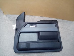 2009-2014 Ford F-150 Black Door Interior Trim Panel - Front, Right (Passenger) (Used OEM)