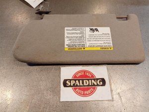 2005-2012 Nissan Xterra Silver Sun Visor with Illuminated Vanity Mirror - Right (Passenger) (Used OEM)