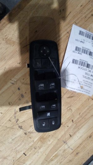 2014-2015 Jeep Grand Cherokee Black Master Power Window and Door Lock Switch - Left (Driver) (Used OEM)
