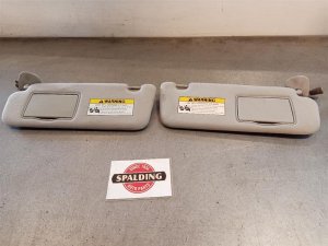 2006-2007 Hyundai Sonata Silver Illuminated Sun Visor Pair - Left (Driver) (Used OEM)