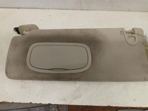 2013-2016 Dodge Dart Beige Sun Visor with Illuminated Vanity Mirror - Left (Driver) (Used OEM)
