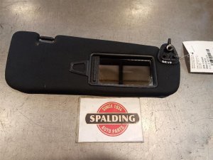 2009-2016 Hyundai Genesis Coupe Black Sun Visor - Right (Passenger) (Used OEM)