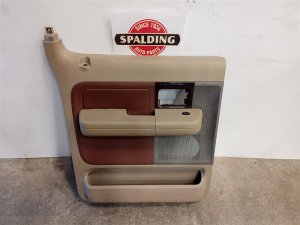2004-2008 Ford F-150 Brown Crew Cab Front Door Interior Trim Panel - Rear, Left (Driver) (Used OEM)