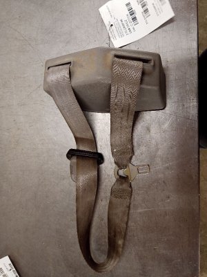 1995-1998 GMC C1500 Silver Seat Belt Assembly - Front, Right (Passenger) (Used OEM)