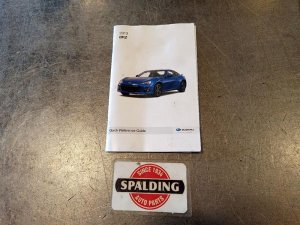 2013-2016 Subaru BRZ Owners Manual (Used OEM)