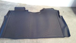 2015-2024 Ford F-150 Black WeatherTech Rear Crew Cab Floor Mat (Used OEM)