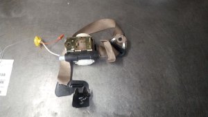 2005-2007 Saturn Relay Tan Seat Belt Assembly - Front, Left (Driver) (Used OEM)