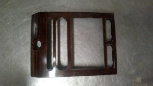2007-2014 Ford Expedition Radio Instrument Panel Bezel - Wood Grain (Used OEM)