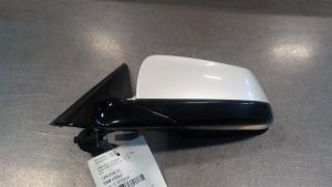 2011-2012 BMW 740i White Power Heated Door/Side View Mirror - Left (Driver) (Used OEM)