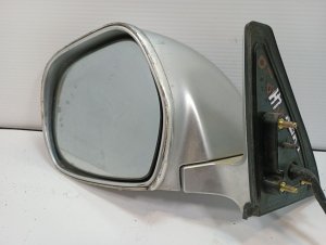 2003-2009 Toyota 4Runner Silver Power Heated Door/Side View Mirror - Left (Driver) (Used OEM)