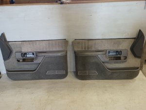 1992-1994 GMC K2500 Gray Door Interior Trim Panel - Front, Left (Driver) (Used OEM)