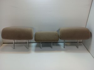2003-2009 Toyota 4Runner Beige Rear Seat Cloth Headrest Set (Used OEM)