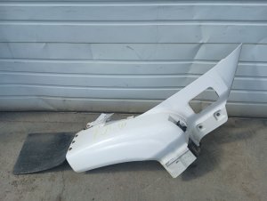  GMC C5500 Topkick White Fiberglass Fender Extension - Right (Passenger) (Used OEM)