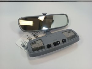 1989-1995 Toyota Pickup Day-Night Interior Rear View Mirror with Dome Light (Used OEM)