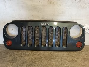 2007-2018 Jeep Wrangler Blue Grille Shell (Used OEM)