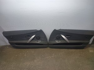 2003-2008 BMW Z4 Black Door Interior Trim Panel - Front, Left (Driver) (Used OEM)