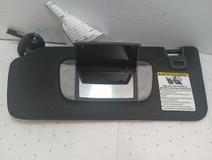 2016-2023 Toyota Tacoma Black Sun Visor without Sunroof with Illuminated Vanity Mirror - Left (Driver) (Used OEM)