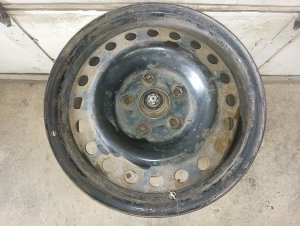 2007-2011 Toyota Camry Black 16x6.5 Steel Wheel (Used OEM)