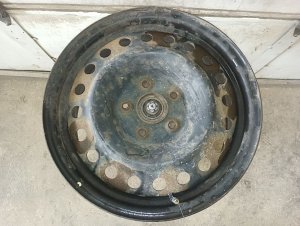 2007-2011 Toyota Camry Black 16x6.5 Steel Wheel (Used OEM)