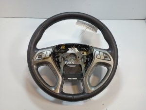 2010-2015 Hyundai Tucson Brown Leather Steering Wheel with Control Buttons (Used OEM)