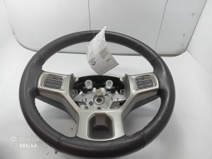 2013-2018 Ram 3500 Black Leather Steering Wheel with Control Buttons (Used OEM)