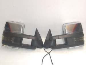 2003-2025 GMC Savana 3500 Chrome Manual Door/Side View Mirror (Used OEM)