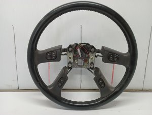 2003-2006 GMC Yukon Black Leather Steering Wheel with Controls (Used OEM)