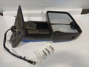 2019-2025 Chevrolet Silverado 3500 HD Black Power Dual Glass Door/Side View Mirror with Turn Signal - Right (Passenger) (Used OEM)