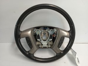 2007-2014 GMC Yukon Black Leather Steering Wheel with Controls (Used OEM)