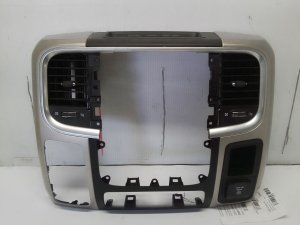 2013-2018 Ram 3500 Gray Radio Instrument Panel Bezel with Vents (Used OEM)