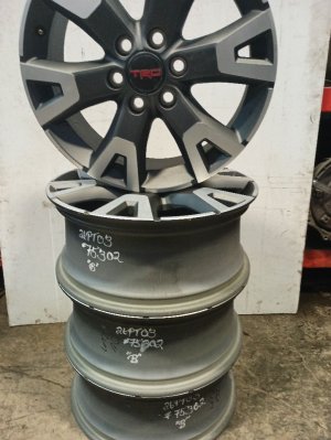 2025-2026 Toyota 4Runner Black 20x8 6 Y-Spoke Black Machined Alloy Wheel (Used OEM)