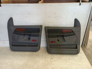 2006-2008 Dodge Ram 1500 Gray Door Interior Trim Panel - Front, Left (Driver) (Used OEM)