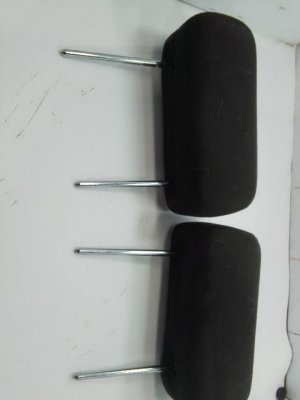 2007-2014 GMC Yukon Black Rear Cloth Headrest Set - Left (Driver) (Used OEM)