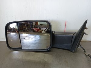 2013-2014 Ram 3500 Black Power Heated Door/Side View Mirror with Signal Lamp - Left (Driver) (Used OEM)
