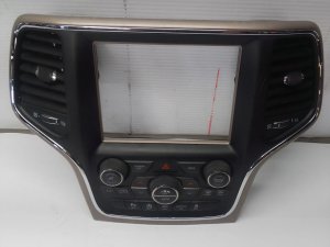 2016-2017 Jeep Grand Cherokee Black Radio and Vent Instrument Panel Bezel (Used OEM)