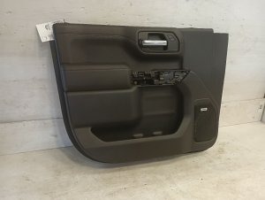 2020-2023 GMC Sierra 2500 HD Black Door Interior Trim Panel - Front, Left (Driver) (Used OEM)