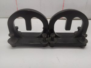 2013-2018 Ram 3500 Black Tow Hook Pair with Hardware (Used OEM)