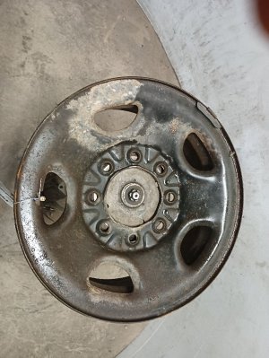 2003-2025 GMC Savana 3500 Silver Steel Spare Wheel (Used OEM)