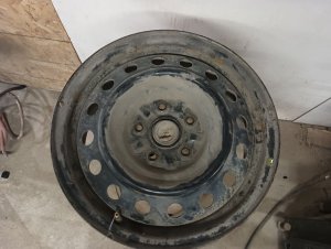 2002-2006 Toyota Camry Black 15x6.5 Steel Wheel (Used OEM)