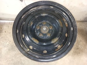 2008-2013 Subaru Outback Black 16x6.5 10-Hole Steel Wheel (Used OEM)