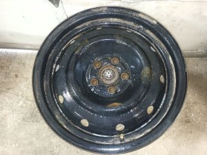 2008-2013 Subaru Outback Black 16x6.5 10-Hole Steel Wheel (Used OEM)