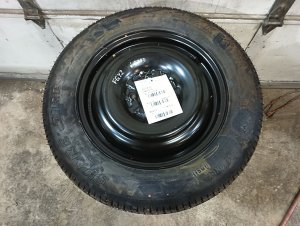 2018-2025 Mitsubishi Eclipse Cross Black 16x4 Emergency Compact Spare Steel Wheel (Used OEM)