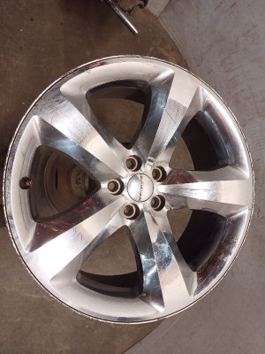 2011-2014 Dodge Charger Chrome 20x8 5-Spoke Chrome Clad Alloy Wheel (Used OEM)