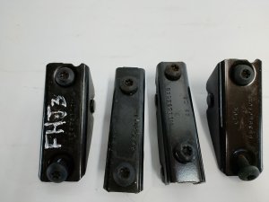 2003-2006 Jeep Wrangler Seat Mount Bracket Set - Rear (Used OEM)