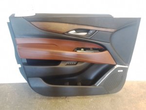 2015-2020 GMC Yukon Black Door Interior Trim Panel - Front, Left (Driver) (Used OEM)