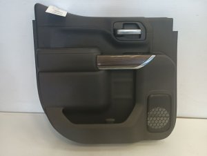 2020-2023 GMC Sierra 2500 HD Black Door Interior Trim Panel - Rear, Left (Driver) (Used OEM)